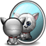 Le chat dans le miroir